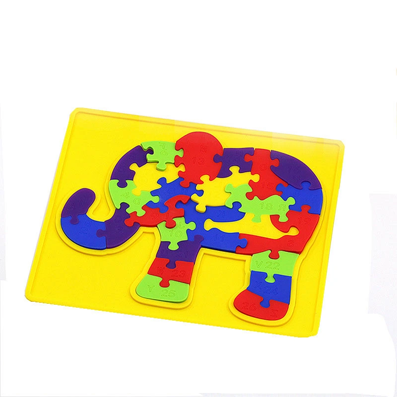 Novel Fashion Intelligent Silicone Elephant Giraffe Puzzle Jigsaw