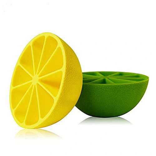 Novelty Flexible  Homemade Lemon Silicone Ice Cube Tray