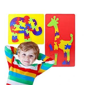 Novel Fashion Intelligent Silicone Elephant Giraffe Puzzle Jigsaw