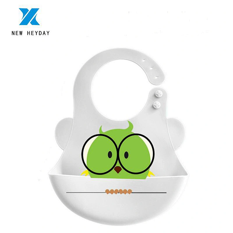 2018 Baby Favourite And Food Grade Cute Silicone Baby Bib
