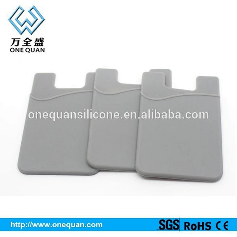Wholesale sticky silicone smart phone mobile phone card holder bag