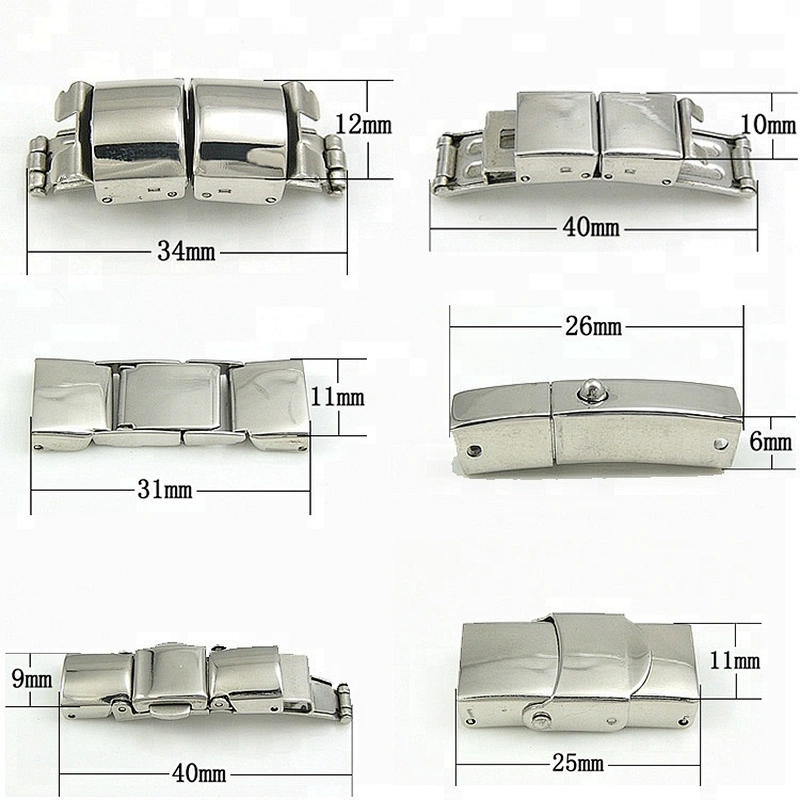 Heavy Duty Metal Side Release Buckles Silver Color For  Bracelets