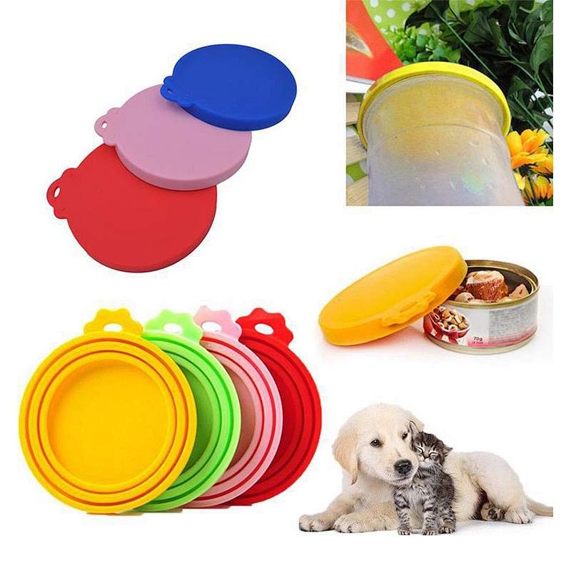 Can Cover Lids Universal Silicone Food Can Lids 1 Fit 3 Standard Size for Canned Goods and Pet Dogs Cats Food Storage BPA Free