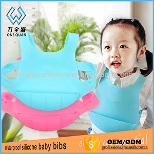 High Quality Baby Waterproof Bibs Silicone Animal Soft Washable Silicone Baby Feeding Bibs
