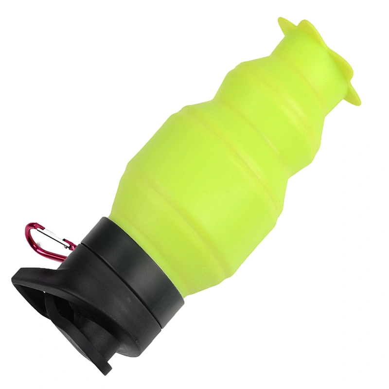 Portable 530ML Folding Silicone Water Bottle For Sports or Travel