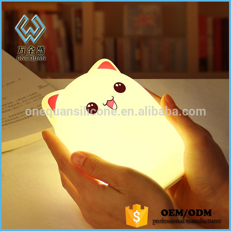 Creative Soft Silicone Cute Night Light Cartoon Bear Design and Sensitive Night Lamp Warm White & 7 LED Color