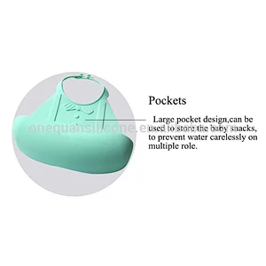 Wholesales washable silicone baby care kids feeding bib