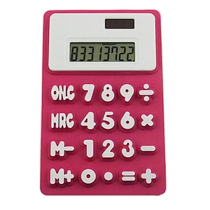 Children's calculator folding desktop office small silicone calculator.