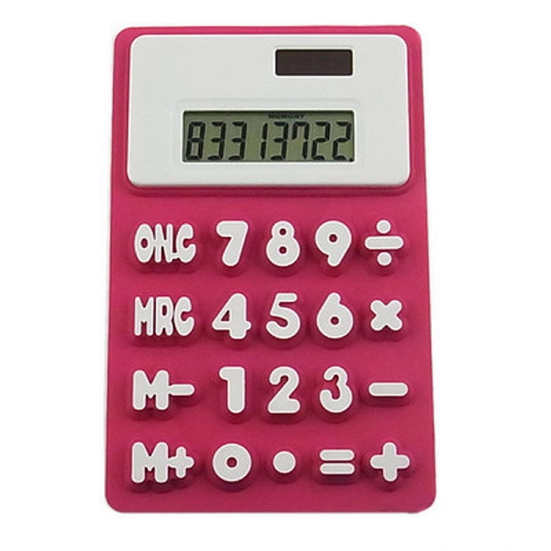 Children's calculator folding desktop office small silicone calculator.