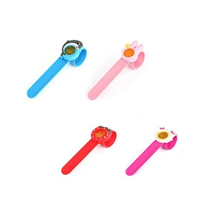 Hot Sale Kids 100% Natural Silicone Mosquito Repellent Slap Bracelet