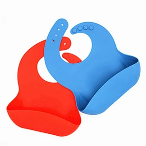 Wholesales washable silicone baby care kids feeding bib