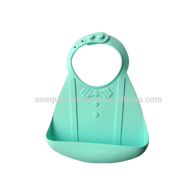 Wholesale Newborn Cartoon Silicone Waterproof Aprons Baby Bibs