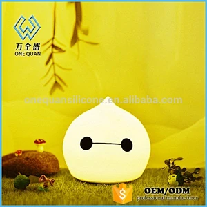 Water-drop Design Colorful Night Light LED Nightlights with Soft Material