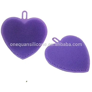 Silicone Sponges Food-Grade Mildew-Free Silicone Dishwashing Scrubber for Washing Pot, Pan, Bowl, Fruit and Vegetables
