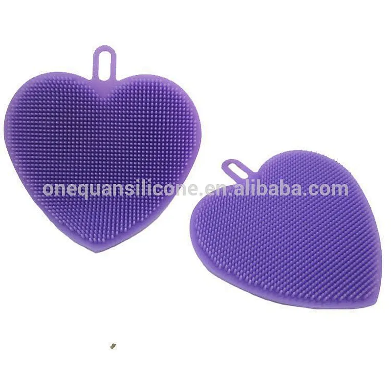 Silicone Sponges Food-Grade Mildew-Free Silicone Dishwashing Scrubber for Washing Pot, Pan, Bowl, Fruit and Vegetables