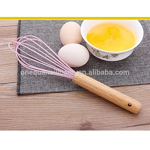 Food Grade silicone whisk with stainless steel handle