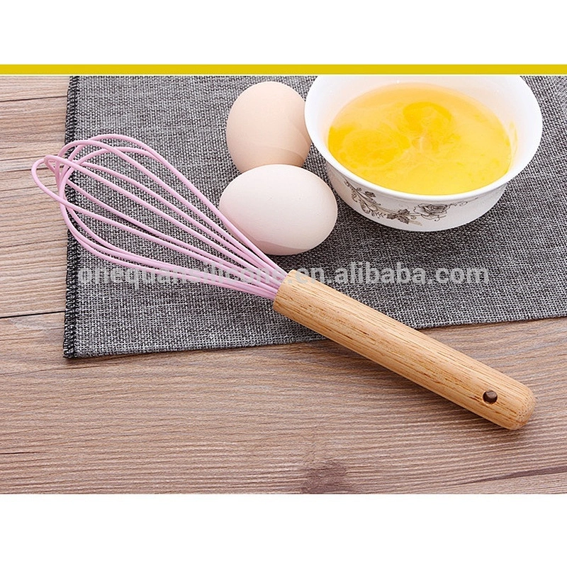 Food Grade silicone whisk with stainless steel handle