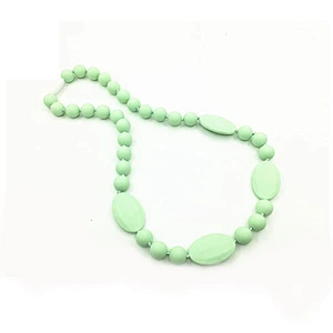 High Quality Baby  Approved Beads Teething Necklace For Kids