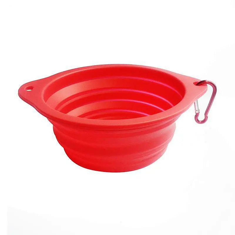 Extra Large Size Collapsible Dog Bowl Food Grade Silicone BPA Free Foldable Expandable Cup Portable Travel Bowl
