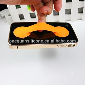 Advanced solid color silicone sucker phone holder