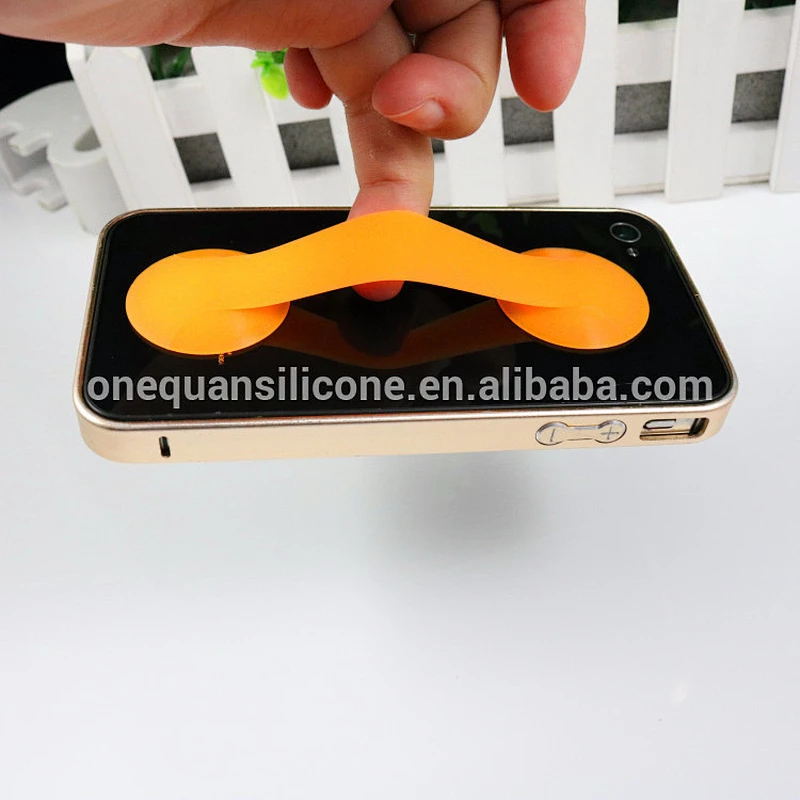 Advanced solid color silicone sucker phone holder