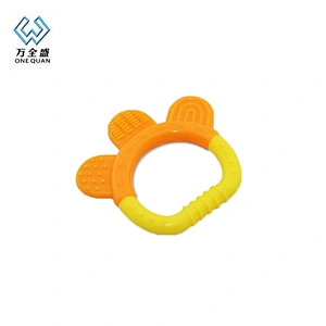 New silicone custom OEM baby rattles teether toys