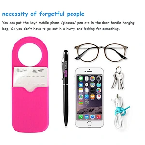colorful sundries hanging silicone storage bag