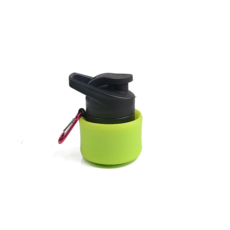 Portable 530ML Folding Silicone Water Bottle For Sports or Travel