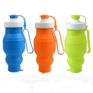 Collapsible Water Bottle   Folding Silicone Drink Water Bottle Cup Kettle Outdoor Sport Bottle