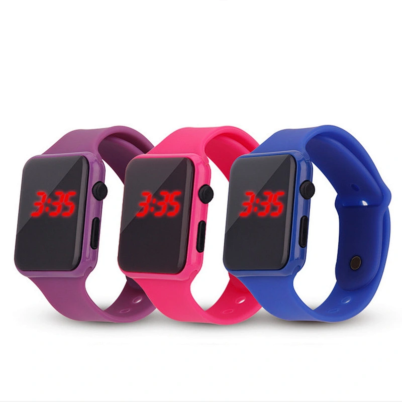 factory wholesale silicone led touch screen watches