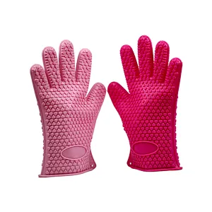 Fancy Oven Silicone Heat Resistant Gloves Heat and Water Resistant Gloves