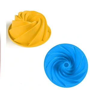 Custom 23cm Fancy Baking Round Pan Ultra Quality Silicone Cake Molds Concrete