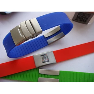 high quality stainless steel engrave plate for silicone wrist band