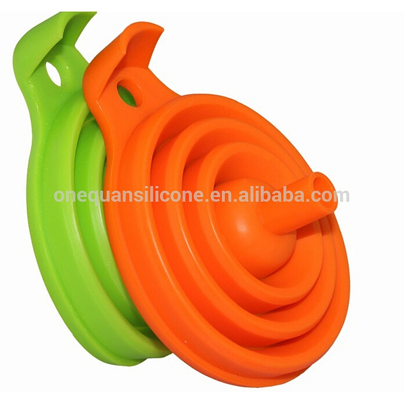 Promotional sale gift Silicone Collapsible Funnel cooking tools