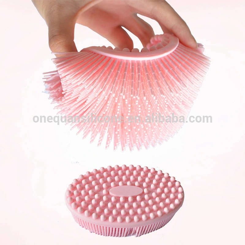 Baby Shampoo Silicone Massage Brush Bath Scalp