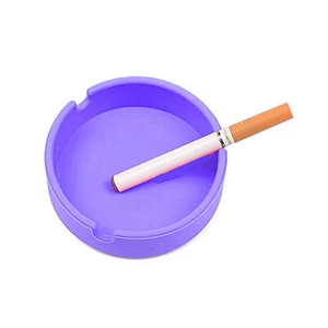 2019 Wholesale Promotional silicone Round Cigar Ashtray Portable