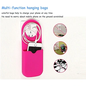 colorful sundries hanging silicone storage bag