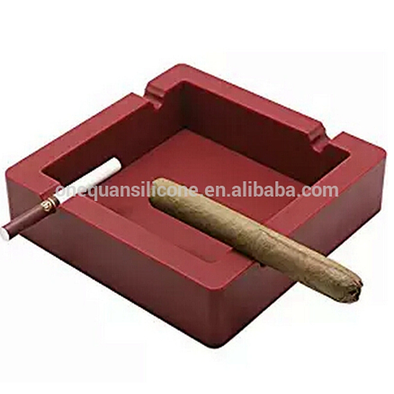 Silicone Ashtray with 4 Cigars and Cigarettes Dual-use Grooves for Patio/Outdoor/Indoor Ashtray Home decor