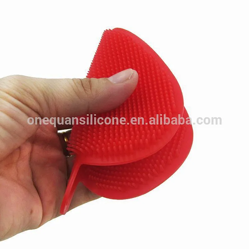 Silicone Sponges Food-Grade Mildew-Free Silicone Dishwashing Scrubber for Washing Pot, Pan, Bowl, Fruit and Vegetables