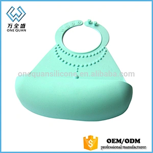 washable baby bibs plain white non-toxic baby silicone bib