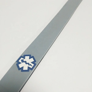 Official ID Wristband with Medical Alert Badge Silicone Clasp Personalized ID Bracelet