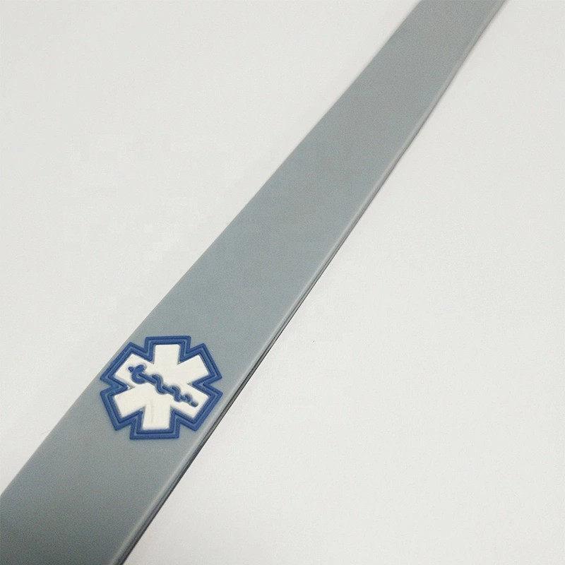 Official ID Wristband with Medical Alert Badge Silicone Clasp Personalized ID Bracelet