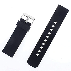 Wearable Elastic Smart Watch Rubber Strap with Metal Clasps Custom Bands