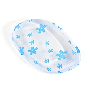 Clear Silicon Gel Puff Makeup Oval Silicone Sponge