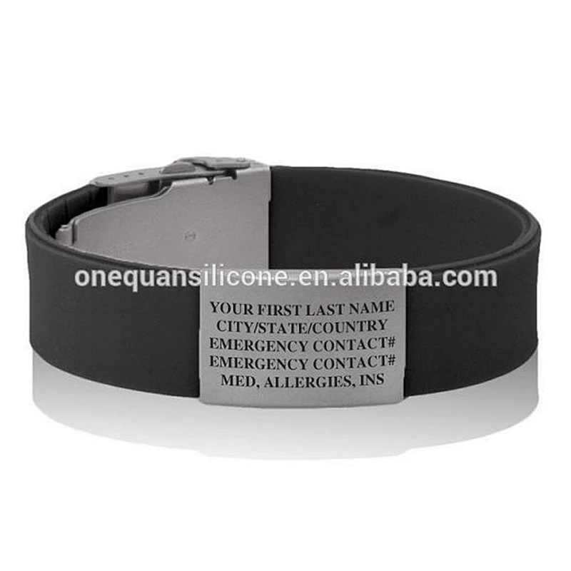 Trade Assurance gold supplier silicon id sport bracelets kids