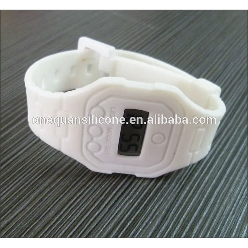 Ultrathin Slim Unisex digital silicone watch for promotion gift