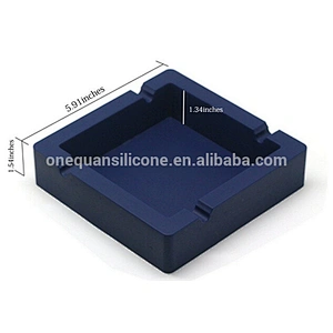 Silicone Ashtray with 4 Cigars and Cigarettes Dual-use Grooves for Patio/Outdoor/Indoor Ashtray Home decor