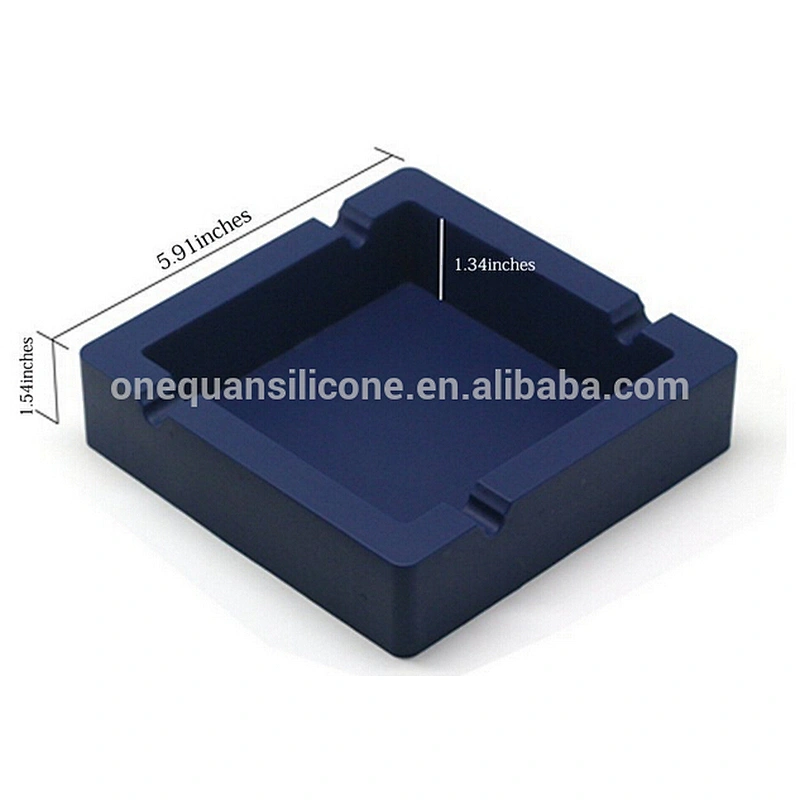 Silicone Ashtray with 4 Cigars and Cigarettes Dual-use Grooves for Patio/Outdoor/Indoor Ashtray Home decor
