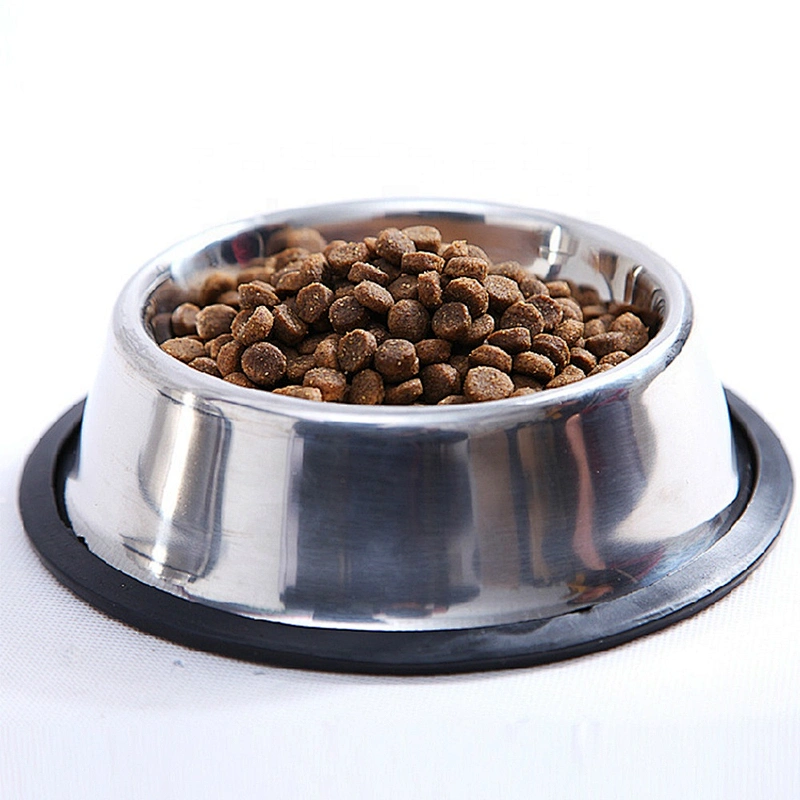 Stainless Steel Dog Bowl with Rubber Base for Small/Medium/Large Dogs Pet feeder