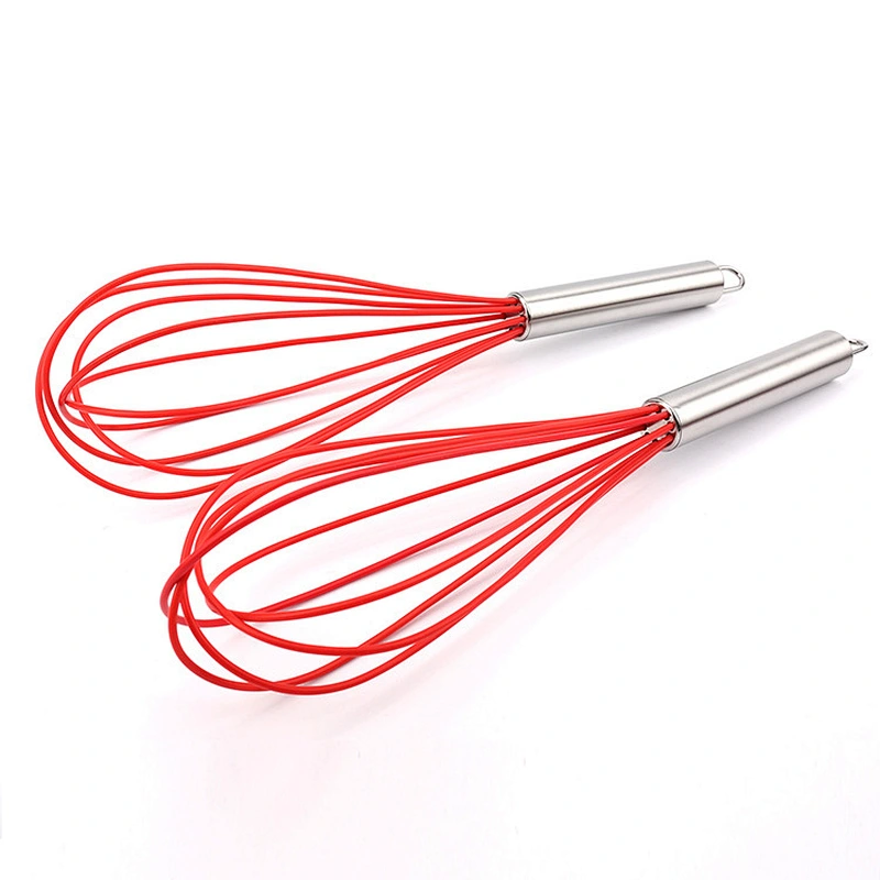 Wholesale Kitchen Non-Stick Manual Silicone Egg Beater Egg Whisk
